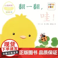 正版图书 小鸡球球触感玩具书翻一翻 哇 点读版纸板书 触摸发声书 翻翻书洞洞书认知书婴儿立体图画绘本 崔维燕 译