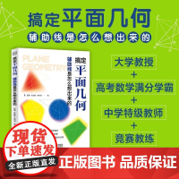 搞定平面几何:辅助线是怎么想出来的 学好数学并不难 初中生青少年数理化科普读物数学之美几何原本数学类书籍