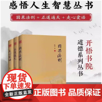 正版书籍 全套3册感悟人生智慧丛书正道通天因果法则走心爱语道德系列丛书提升逻辑思维能力沟通与交流 推理的因果法则书
