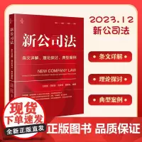 新公司法:条文详解·理论探讨·典型案例 王艳丽 何新容 刘安琪