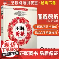 图解剪纸 手工艺技能培训教室 剪纸教程书 剪纸书籍 零起点学剪纸技巧纸艺大全 传统民间艺术**风窗花图样书 手工制作书籍