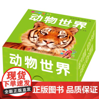 撕不烂全卡 · 动物世界 幼儿撕不烂早教认动物卡片翻翻书宝宝启蒙认动物世界卡婴儿识字卡