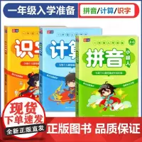 元远教育 拼音小超人+识字小超人+计算小超人 全3册 一年级入学前准备 适用于3-6-8岁宝宝 幼小衔接 学前教育 配套