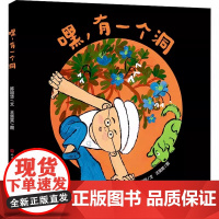 嘿,有一个洞精装硬壳适合3-6岁幼儿图画书中华文化绘本系列陈裕华编写正版书籍天天出版社正版