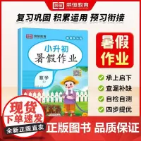 荣恒教育 2025版暑假作业数学小升初人教版小学升初中暑假衔接作业本教材同步预习复习练习册假期快乐练 天津科学技术出版社