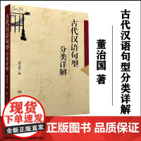 全新正版 古代汉语句型分类详解 董治国编著 南开大学出版社