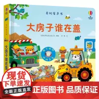 正版 尤斯伯恩玩具书·奇妙发声书·大房子谁在盖 精装 0-3岁宝宝儿童玩具书益智游戏科普百科启蒙认知早教绘本图画书