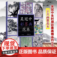 吴冠中彩墨画范本 名家油画国画水墨画技法讲解临摹教材画集画册作品鉴赏书籍 湖南美术出版社