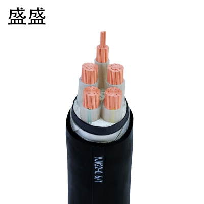 盛盛 铜芯铠装电缆 YJV22 4*120+1*70 米