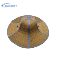 酷美智悦 大帽檐透气折叠草帽 KM-CM01 顶