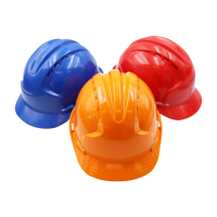 建筑工地防砸防护头盔高强度三筋加厚透气安全帽可印字ABS材质