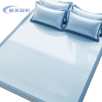 酷美智悦 细丝冰藤凉席垫三件套 180*200CM 套