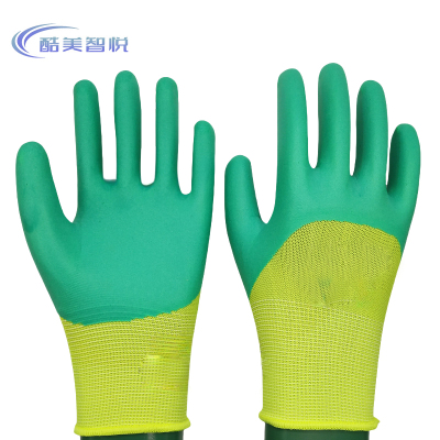 酷美智悦 绿色挂胶手套 KM-FH289 双