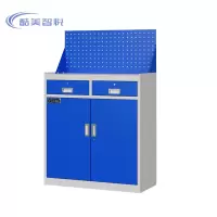 酷美智悦 重型工具柜双抽双开门带背网900*400*(980+390)mm KM-JZ399 个