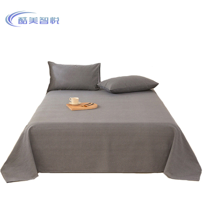 酷美智悦 灰色老粗布床单+2枕套200*230cm KM-FZ213 套