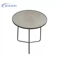 酷美智悦 仿岩板圆桌茶几60*60*60cm KM-JZ464 张
