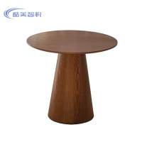 酷美智悦 胡桃色蘑菇圆桌茶几60*60*60cm KM-JZ465 张