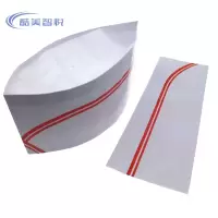 酷美智悦 一次性纸质厨师帽29*10cm20个 KM-JZ526 包