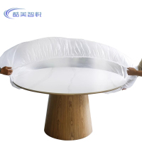 酷美智悦 一次性圆桌桌布透明直径100cm10个 KM-BH373 包