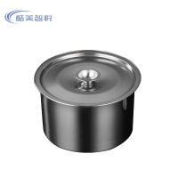 酷美智悦 304不锈钢调料罐带盖16cm KM-JZ489 个
