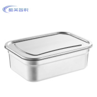 酷美智悦 304保鲜盒带钢盖40*28.5*12cm KM-BH116 个