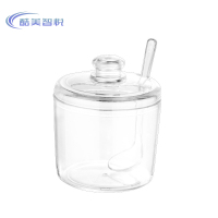 酷美智悦 亚克力调味瓶透明带顶珠320ml KM-JZ479 个