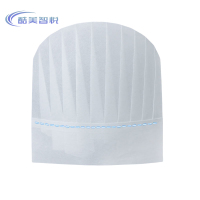 酷美智悦 无纺布厨师帽圆顶中帽29*23cm20个 KM-JZ527 包