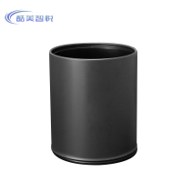 酷美智悦 双层烤漆垃圾桶(黑色) KM-LJT114 个