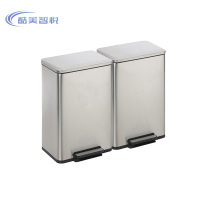 酷美智悦 不锈钢垃圾桶100L双桶 KM-ZY019 个