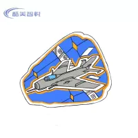 酷美智悦 长春航展纪念品织唛刺绣魔术贴3 8*8cm 个