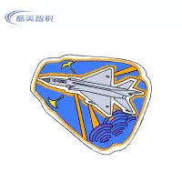 酷美智悦 长春航展纪念品织唛刺绣魔术贴5 8*8cm 个