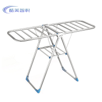 酷美智悦 不锈钢圆管折叠晾衣架1.5米 KM-CM100 个