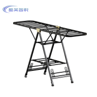 酷美智悦 黑色晾衣架三层 KM-RB005 个