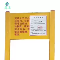 晟本+双立柱警示牌+600mm*1100mm*3000mm+个
