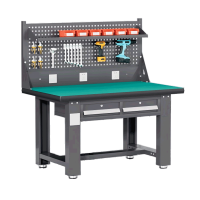 钳工工作台 1.2M单桌+单挂板