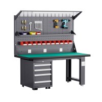 友鑫邦 钳工工作台 1.5米单桌+灯架 台