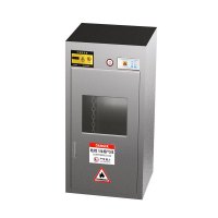 不锈钢气瓶柜 304矮单瓶液化气报警