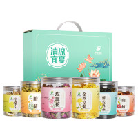 伊佳尚品 清凉一夏防暑组合 柠檬片,胎菊,玫瑰花,金丝皇菊,蒲公英茶,山楂 320g/套