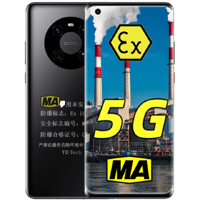华为智选 鼎桥 M40E 8+256G EX本安化工防爆手机5G全网通鸿蒙2.0 化工厂加油站医药厂专用 带防爆证书一机一证 华为授权认证支持NFC