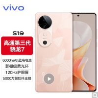 vivo S19 桃花扇 16GB+512GB 第三代骁龙7 5G芯 5000W大底主摄 6000mAh大电池 80W快充 手机