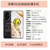 荣耀200 12+256G 5G智能5300mAh100W 定制版防爆手机NFC化工厂石油库天然气工业医药专用工业巡检加油站石油EX 带证书