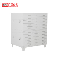 GS 底图柜图纸柜1号双节文件柜 1000*700*1120mm