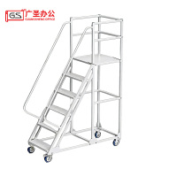 GS 移动登高梯货架梯子 1.7米