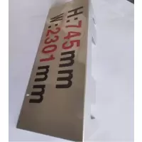 限界反光铭牌250X200X1mm个