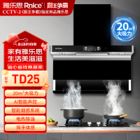 雅乐思CXW-310-TD25语音播报油烟机烟雾报警-煤气泄漏报警近吸大吸力油烟吸的干净顶侧双吸无油烟净厨房-门店自装