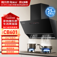 5台雅乐思CB601变频侧吸烟机 25立方大吸力 1000Pa静压 变频全封铜线电机 国标一级能效 门店自装