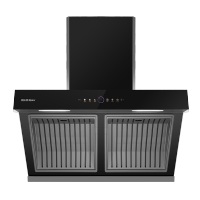 雅乐思油烟机CXW-255-S71油烟分离 油电分离 压铸一体油网 白色箱体 23立方吸力540帕静压-门店自装