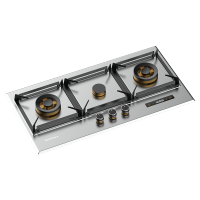 雅乐思燃气灶 Q373G液化气 850宽不锈钢大面板 4.5大火力 全铜分火器 飞机炉头 双边180分钟定时 门店自装