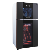 雅乐思ZTP108-A 76升 按键款立式消毒柜 国标二星级 上下独立控制上层臭氧+中温烘干下层高温消毒