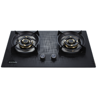 雅乐思燃气灶 XS2117B-天然气 嵌入式双灶 一级能效 下进风 飞机方形炉头 铜质火盖 5.2KW猛火-门店自装